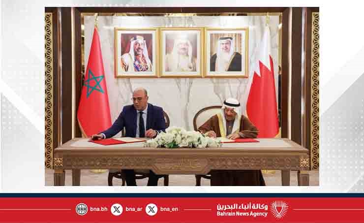 رئيسا مجلسي الشورى والمستشارين يوقعان بيانا مشتركا ويؤكدان مواصلة تعزيز علاقات الأخوة البحرينية المغربية والتعاون الثنائي لتحقيق المزيد من التقدم والازدهار